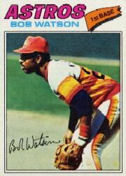 1977 Topps Baseball Cards      540     Bob Watson